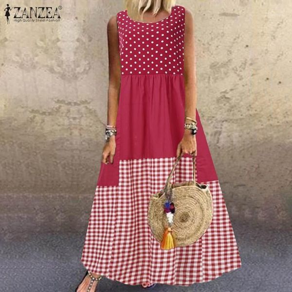 plus size summer fashion sundress women casual sleeveless polka dot check patchwork printed party long dress vestidos female 71, Black;gray
plus size summer fashion sundress women casual sleeveless polka dot check patchwork printed party long dress vestidos female 71, Black;gray