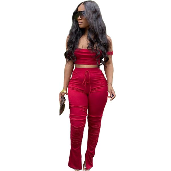 off shoulder two piece set women clothing crop stacked legging 2 piece outfits woman pants joggers ropa mujer c0122, Gray
off shoulder two piece set women clothing crop stacked legging 2 piece outfits woman pants joggers ropa mujer c0122, Gray