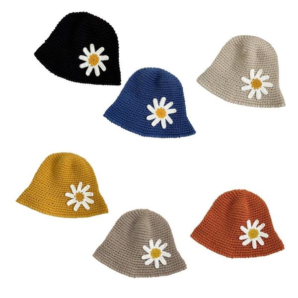 wide brim hats women chunky crochet knit dome bucket hat daisy floral round fisherman cap 2xpd, Blue;gray
wide brim hats women chunky crochet knit dome bucket hat daisy floral round fisherman cap 2xpd, Blue;gray