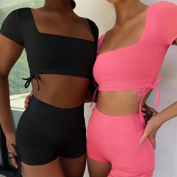 workout set backless crop summer short sleeve 2 piece women high casual yoga running gym shorts kg-554, White;red
workout set backless crop summer short sleeve 2 piece women high casual yoga running gym shorts kg-554, White;red
