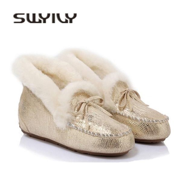 swyivy womans winter leather flat boots sheepskin 2020 comfortable soft wool fur cotton padded shoes female gold snow boots bow, Black
swyivy womans winter leather flat boots sheepskin 2020 comfortable soft wool fur cotton padded shoes female gold snow boots bow, Black