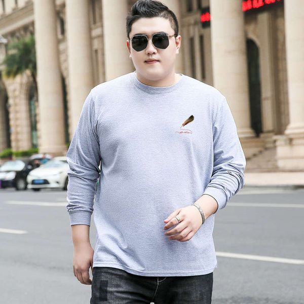 spring and autumn plus size men's cotton long sleeve t-shirt 
spring and autumn plus size men's cotton long sleeve t-shirt