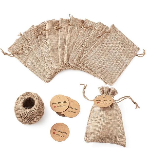 1set burlap packing pouches drawstring bags with jewelry display kraft paper price tags and hemp cord twine string for bbytdz
1set burlap packing pouches drawstring bags with jewelry display kraft paper price tags and hemp cord twine string for bbytdz