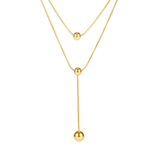chokers firebros 2021 gold color stainless steel layered chain ball tassel necklace choker collar women elegant kpop jewelry gifts, Golden;silver
chokers firebros 2021 gold color stainless steel layered chain ball tassel necklace choker collar women elegant kpop jewelry gifts, Golden;silver