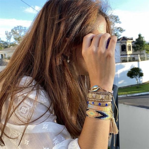beaded, strands zhongvi miyuki woven bracelets for women pulseira handmade jewelry gift adjustable jewellery fashion mexican pattern bracele, Black
beaded, strands zhongvi miyuki woven bracelets for women pulseira handmade jewelry gift adjustable jewellery fashion mexican pattern bracele, Black