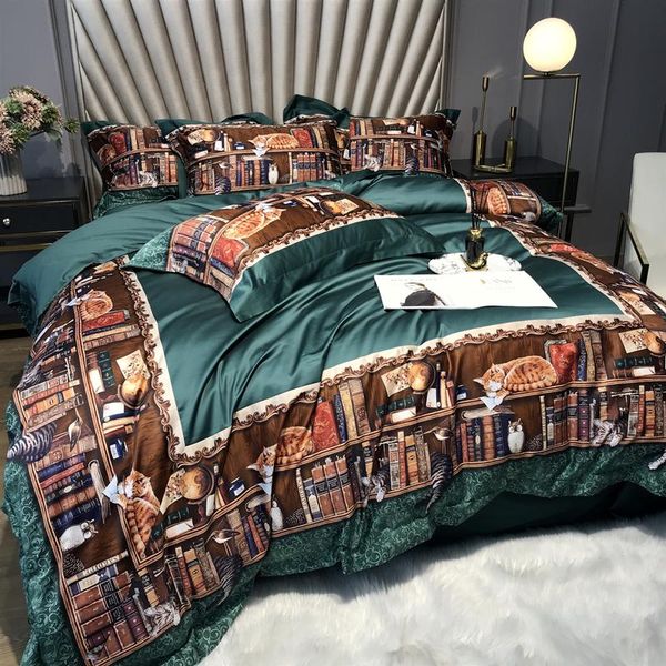 bedding sets american retro green duvet cover set for home tribute silk luxury bed digital printing quilt pillowcase
bedding sets american retro green duvet cover set for home tribute silk luxury bed digital printing quilt pillowcase
