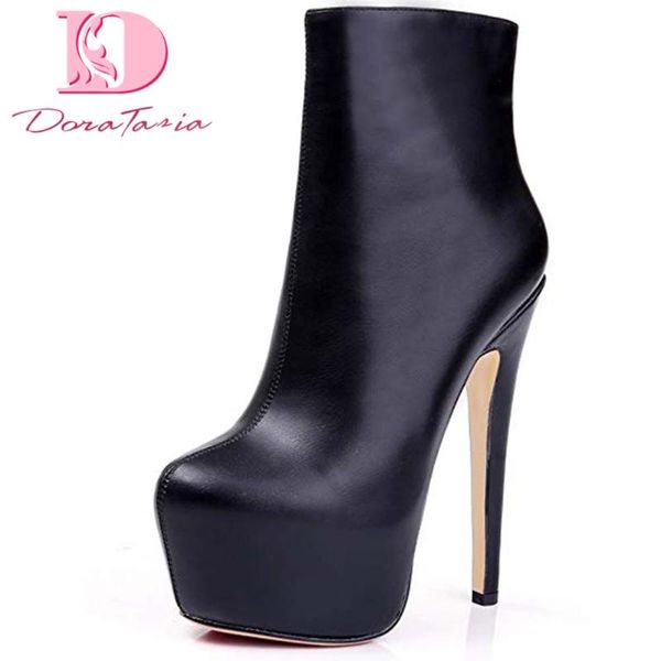 doratasia big size 35-45 ladies high platform ankle boots fashion thin high heels zip boots women autumn party shoes woman, Black
doratasia big size 35-45 ladies high platform ankle boots fashion thin high heels zip boots women autumn party shoes woman, Black