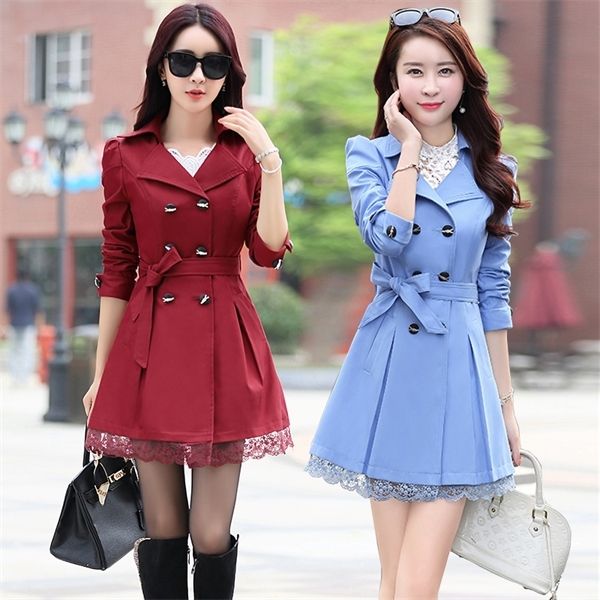 women's spring and autumn coat big yards women long coat ms. slim temperament windbreaker jacket 1031, Tan;black
women's spring and autumn coat big yards women long coat ms. slim temperament windbreaker jacket 1031, Tan;black