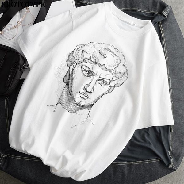 harajuku style aesthetic white drawing david print short sleeve oversized t shirt summer o neck t shirt for women
harajuku style aesthetic white drawing david print short sleeve oversized t shirt summer o neck t shirt for women