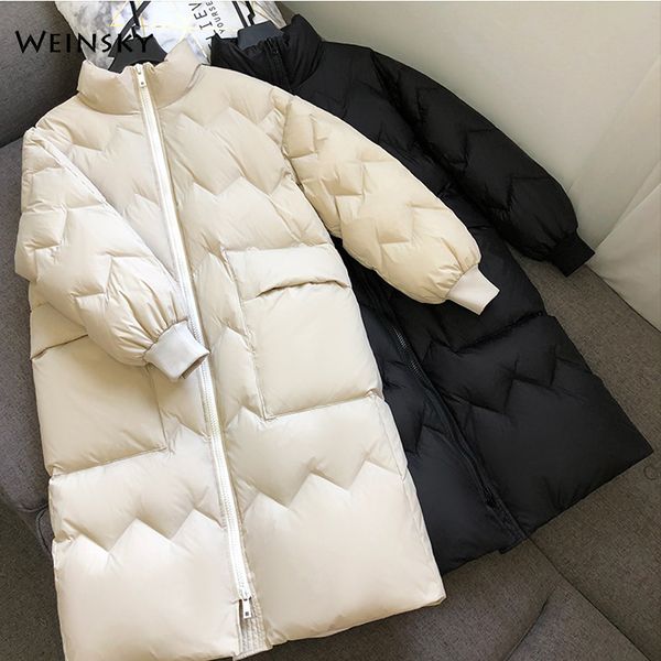 new women long thick white duck down jackets winter warm coats parka female fashion outwears
new women long thick white duck down jackets winter warm coats parka female fashion outwears