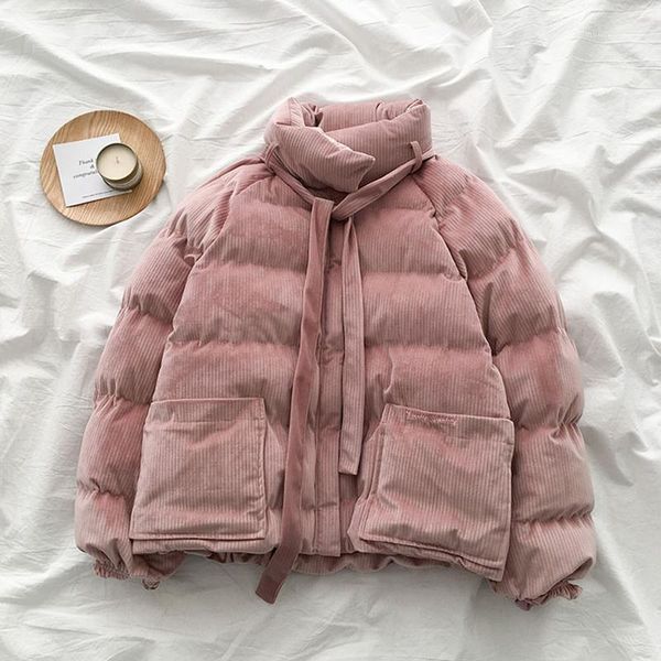 women's down & parkas thickening corduroy women casual fashion warm winter coat loose female cotton padded jacket oversize parker1, Black
women's down & parkas thickening corduroy women casual fashion warm winter coat loose female cotton padded jacket oversize parker1, Black
