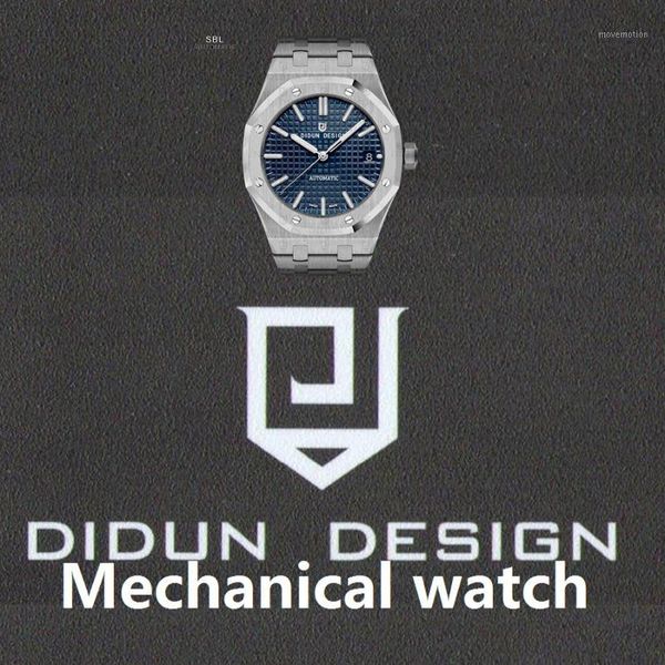 didun mens automatic mechanical watches watches men steel male business wristwatch waterproof1, Slivery;brown
didun mens automatic mechanical watches watches men steel male business wristwatch waterproof1, Slivery;brown