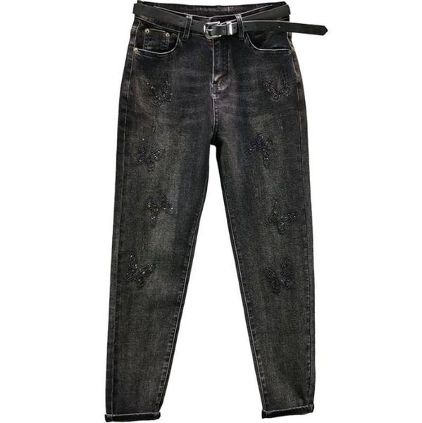 black jeans women's autumn european style stretch slim high waist embroidered rhinestone denim pants kg-211, Blue
black jeans women's autumn european style stretch slim high waist embroidered rhinestone denim pants kg-211, Blue