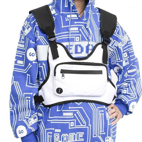 men's black chest rig bag nylon tactical bag hip hop style casual clothing functional chest rig tactical waist pack kanye1, Black;gray
men's black chest rig bag nylon tactical bag hip hop style casual clothing functional chest rig tactical waist pack kanye1, Black;gray
