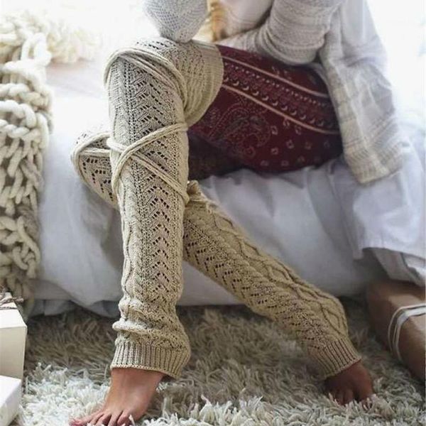 winter long warm women knitting knee high socks lace up boot er girls stockings autumn skinny girls polainas1, Black;white
winter long warm women knitting knee high socks lace up boot er girls stockings autumn skinny girls polainas1, Black;white