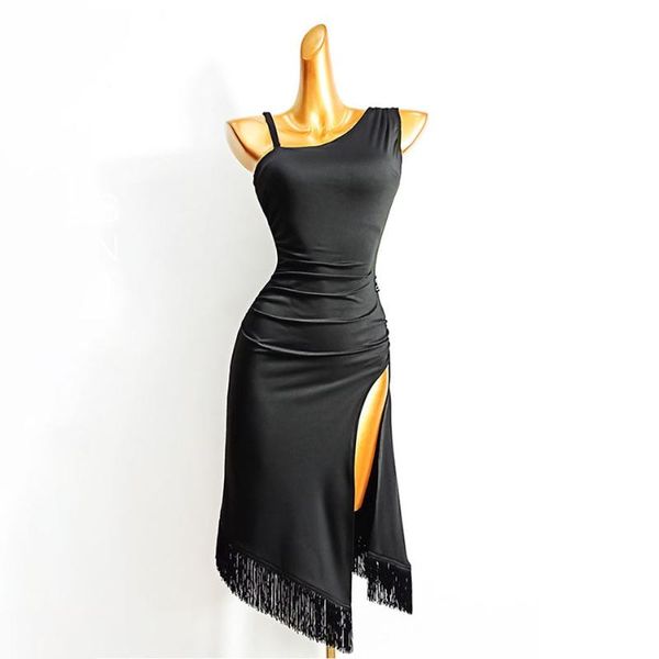 stage wear 2021 latin dance dress women ld512 one side shoulder sleeveless performance costume dancing cloth belly chacha ballroom dresses, Black;red
stage wear 2021 latin dance dress women ld512 one side shoulder sleeveless performance costume dancing cloth belly chacha ballroom dresses, Black;red
