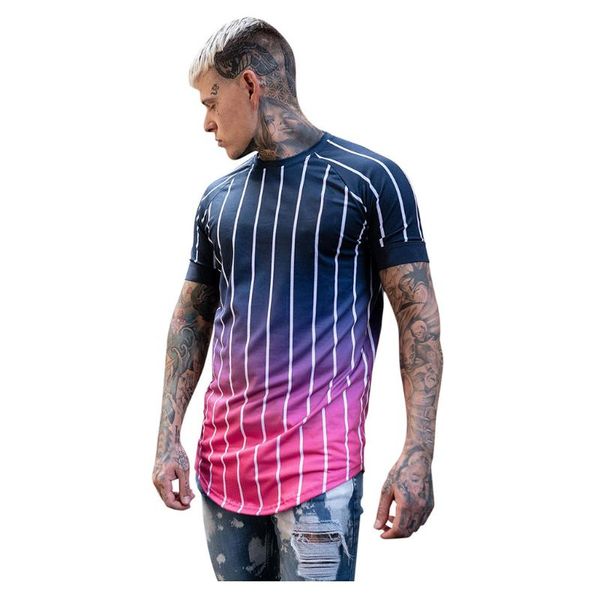 men's t-shirts design summer casual o-neck short sleeve striped gradient t-shirt blouse comfortable, White;black
men's t-shirts design summer casual o-neck short sleeve striped gradient t-shirt blouse comfortable, White;black