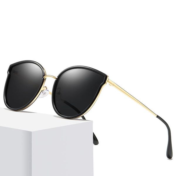 women polarized sunglasses ladies sun glasses fashion cat eye round vintage retro brand designer female uv400 eyewear, White;black
women polarized sunglasses ladies sun glasses fashion cat eye round vintage retro brand designer female uv400 eyewear, White;black