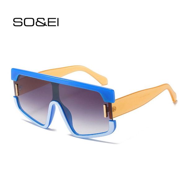 SO&EI Fashion Oversized Square One Piece Sunglasses Women Brand Designer Vintage Nail Men Gradient Sun Glasses UV400 Big Shades, White;black
SO&EI Fashion Oversized Square One Piece Sunglasses Women Brand Designer Vintage Nail Men Gradient Sun Glasses UV400 Big Shades, White;black