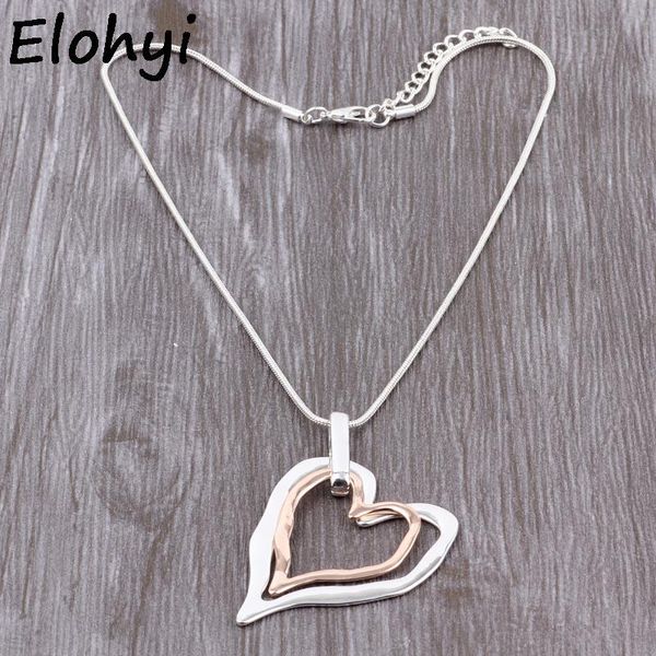 chains eloyhi novel big double heart layer snake chain collar plated for women trendy neckalce&pendants gift, Silver
chains eloyhi novel big double heart layer snake chain collar plated for women trendy neckalce&pendants gift, Silver