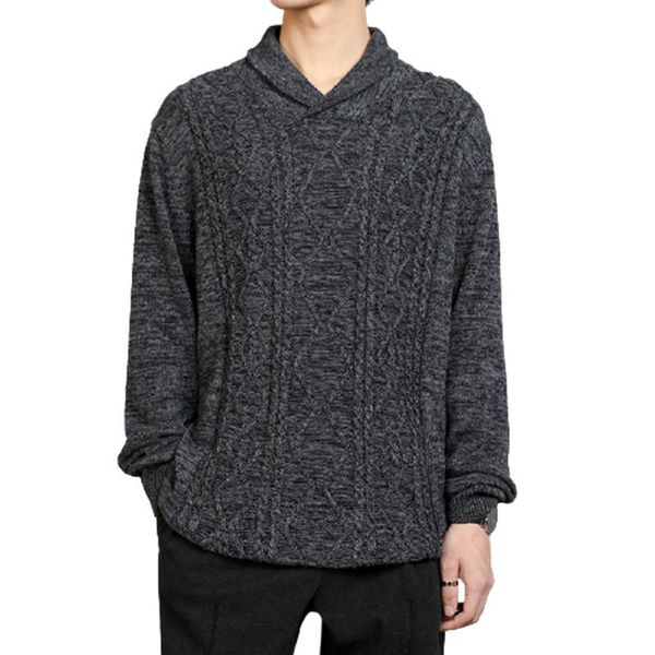 men's sweaters fahison mens turn-down collar pullovers men causal knitted pullover sweater male vintage black grey plus size, White;black
men's sweaters fahison mens turn-down collar pullovers men causal knitted pullover sweater male vintage black grey plus size, White;black