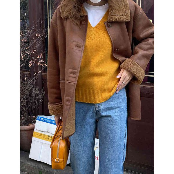 women's jackets winter women's casual solid color lapel long-sleeved pocket decoration single-breasted loose leather jacket ko8p, Black;brown
women's jackets winter women's casual solid color lapel long-sleeved pocket decoration single-breasted loose leather jacket ko8p, Black;brown