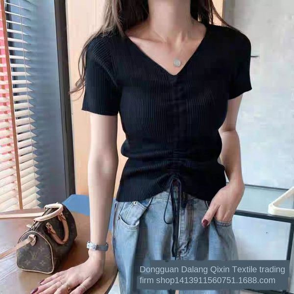 bl1mi homemade 2020 summer new slim solid color t-shirt pullover pullover pullovert-shirt drawstring fit and v-neck dvhud, White
bl1mi homemade 2020 summer new slim solid color t-shirt pullover pullover pullovert-shirt drawstring fit and v-neck dvhud, White