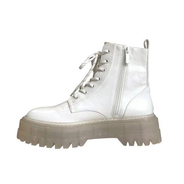 fashion platform white side zipper women leisure boots 2020 round head leatherankle boots for women botas de mujer, Black
fashion platform white side zipper women leisure boots 2020 round head leatherankle boots for women botas de mujer, Black