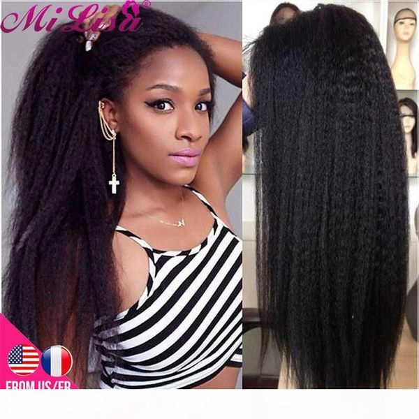 mi lisa 30 inch lace frontal wigs 13x6 x1 kinky straight lace front wig brazilian remy hair for black women yaki human hair wig, Black;brown
mi lisa 30 inch lace frontal wigs 13x6 x1 kinky straight lace front wig brazilian remy hair for black women yaki human hair wig, Black;brown