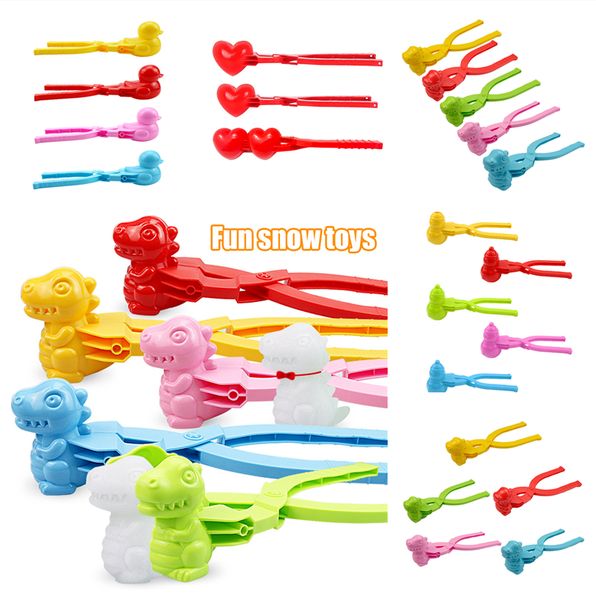 cute snowman duck dinosaur shape snowball maker clip tongs kids winter outdoor funny snow sand mold snowball fight sports toys
cute snowman duck dinosaur shape snowball maker clip tongs kids winter outdoor funny snow sand mold snowball fight sports toys