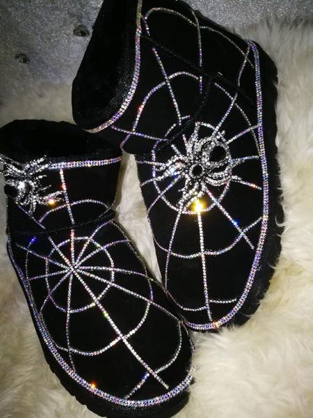 winter new rhinestone snow boots black diamond spider crystal web strobe leather snow boots black crystal woman
winter new rhinestone snow boots black diamond spider crystal web strobe leather snow boots black crystal woman