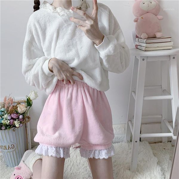 women's shorts women's winter cute lolita warm velvet sweet high waist lace plush summer girls kawaii pink white bloomers1, White;black
women's shorts women's winter cute lolita warm velvet sweet high waist lace plush summer girls kawaii pink white bloomers1, White;black