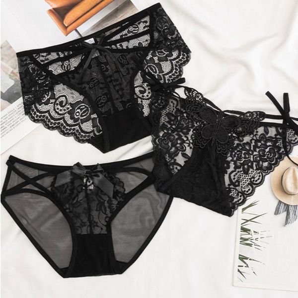 fashion black lace hollow out women panties low waist thin mesh seamless briefs cotton crotch lingerie1, Black;pink
fashion black lace hollow out women panties low waist thin mesh seamless briefs cotton crotch lingerie1, Black;pink
