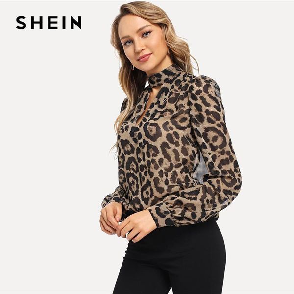 shein multicolor office lady choker neck leopard print cut out long sleeve blouse autumn workwear fashion women and blouses1, White
shein multicolor office lady choker neck leopard print cut out long sleeve blouse autumn workwear fashion women and blouses1, White