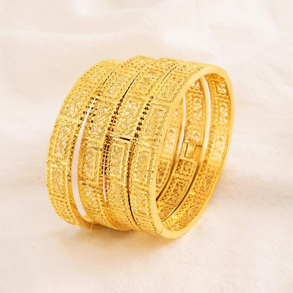 4pcs 24k dubai bangles ethiopian jewelry bracelets for women african wedding jewelry for bangles party gifts, Black
4pcs 24k dubai bangles ethiopian jewelry bracelets for women african wedding jewelry for bangles party gifts, Black