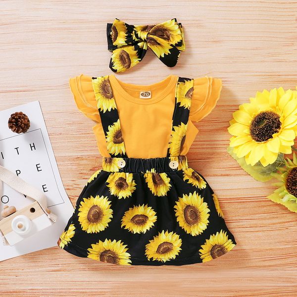 2020 princess newborn kids baby girl sunflower cute solid bodysuit shorts + suspender skirt outfit sundress clothes set d30 q1111, White
2020 princess newborn kids baby girl sunflower cute solid bodysuit shorts + suspender skirt outfit sundress clothes set d30 q1111, White