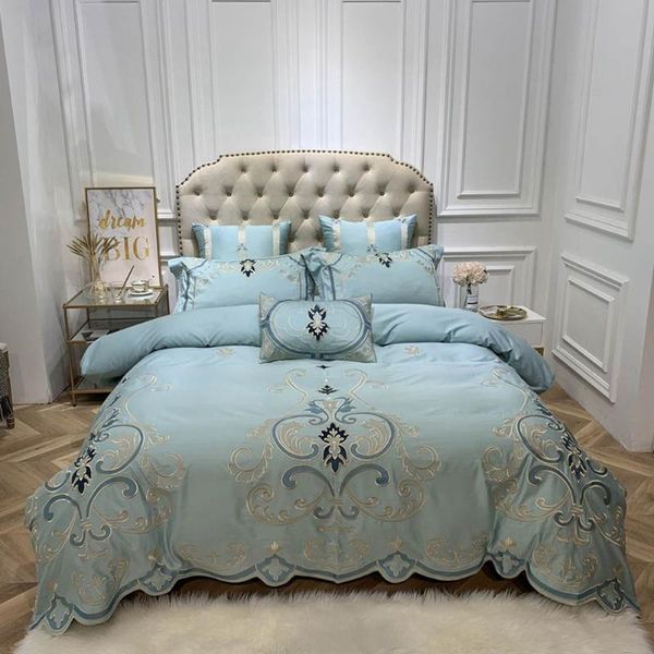 papa&mima blue golden european egyptian cotton oriental bedding sets king size embroidery duvet cover set sheets bedlinen
papa&mima blue golden european egyptian cotton oriental bedding sets king size embroidery duvet cover set sheets bedlinen