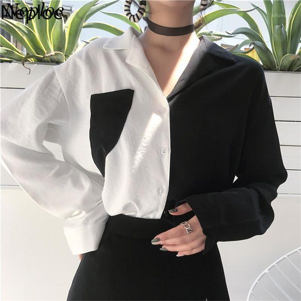 neploe color patchwork pockets women shirt turn down collar single breasted office lady 2020 autumn fashion blouse 942071, White
neploe color patchwork pockets women shirt turn down collar single breasted office lady 2020 autumn fashion blouse 942071, White