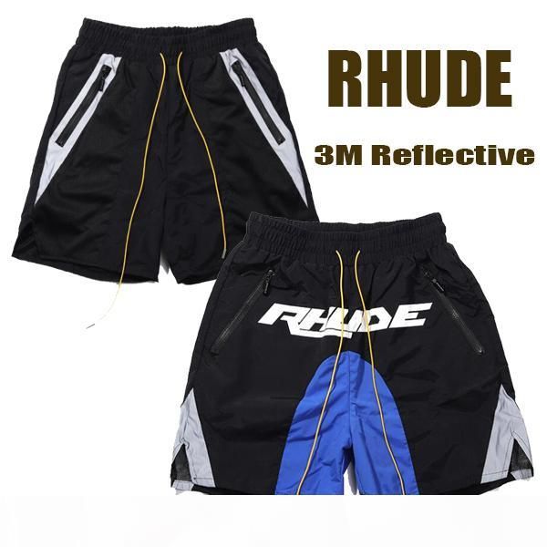 new arrival mens summer shorts pants rhude 3m reflective elastic waist shorts classic sports pants classic, White;black
new arrival mens summer shorts pants rhude 3m reflective elastic waist shorts classic sports pants classic, White;black