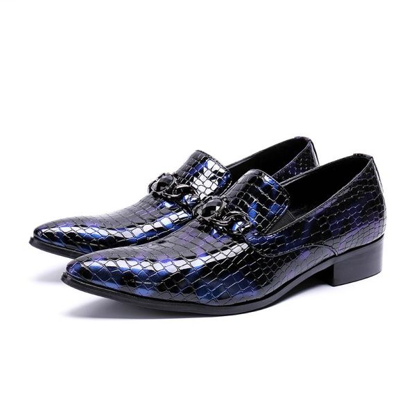 men business blue fashion leather shoes wedding dress shoes soft casual pointed toe, Black
men business blue fashion leather shoes wedding dress shoes soft casual pointed toe, Black