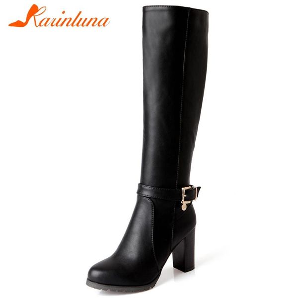boots karin brand lady office prom black high heels buckle belt party women round toe shoes woman
boots karin brand lady office prom black high heels buckle belt party women round toe shoes woman