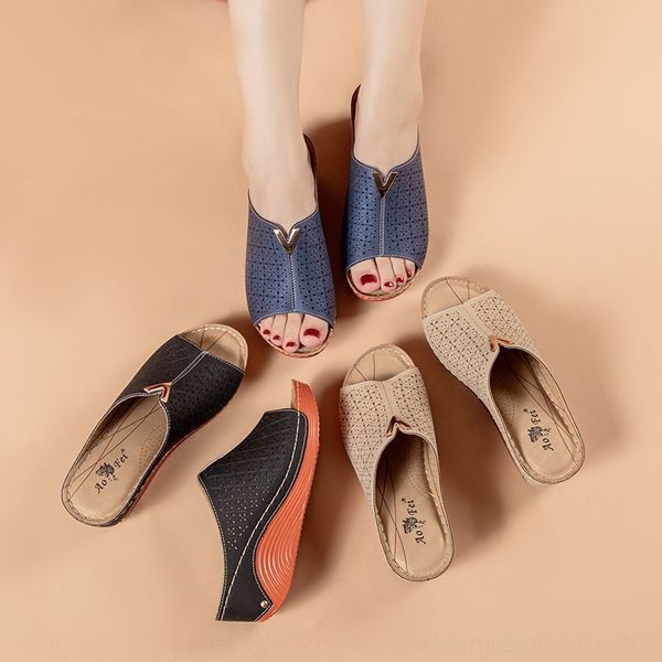crj8 autumn sheep new cosmagic 2019 fur cork slipper autumn women casual genuine leather outside solidsoft plush slides shoe, Black