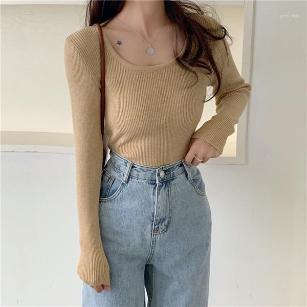 women's sweaters solid 2021 korean version autumn slim slimming wool knit bottoming all-match outer wear square neck sweater female1, White;black
women's sweaters solid 2021 korean version autumn slim slimming wool knit bottoming all-match outer wear square neck sweater female1, White;black