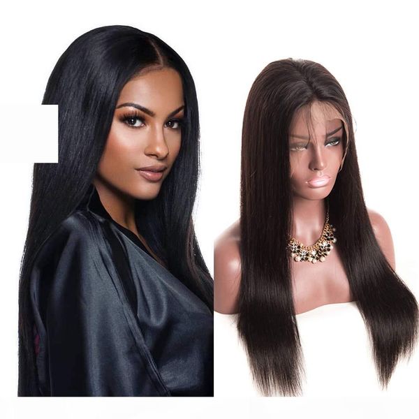 10a pre-plucked silky straight lace front wigs 150% density virgin brazilian 13*6 deep part human hair lace frontal wigs with baby hair 12, Black;brown
10a pre-plucked silky straight lace front wigs 150% density virgin brazilian 13*6 deep part human hair lace frontal wigs with baby hair 12, Black;brown