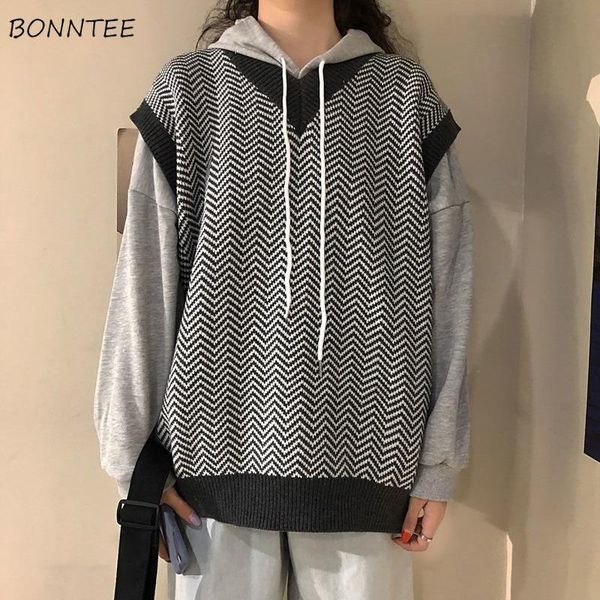 women's vests sweater vest women retro student v-neck striped loose ladies clothing all-match leisure autumn chic fashion ulzzang, Black;white
women's vests sweater vest women retro student v-neck striped loose ladies clothing all-match leisure autumn chic fashion ulzzang, Black;white