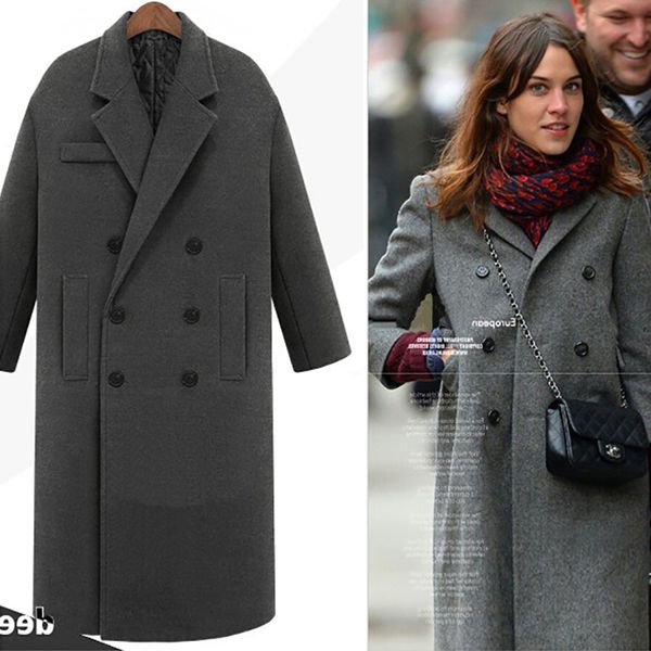 women's jackets winter female autumn wool 2021 casual vintage outwear solid thick v neck coat woolen women casaco feminino, Black
women's jackets winter female autumn wool 2021 casual vintage outwear solid thick v neck coat woolen women casaco feminino, Black