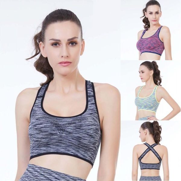 fitness bras elastic shake proof wire underwear breathable push up bras women sports anti-sweat cross straps1, White;black
fitness bras elastic shake proof wire underwear breathable push up bras women sports anti-sweat cross straps1, White;black