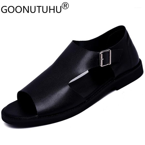 summer new men's sandals dress genuine leather shoes male classics black breathable sandal man comfortbale beach sandals for men1
summer new men's sandals dress genuine leather shoes male classics black breathable sandal man comfortbale beach sandals for men1