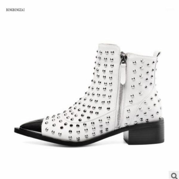new style genuine leather women's boots short boots fashion rivets shoes woman 4cm square heel 3-11 12 bbzai1, Black
new style genuine leather women's boots short boots fashion rivets shoes woman 4cm square heel 3-11 12 bbzai1, Black