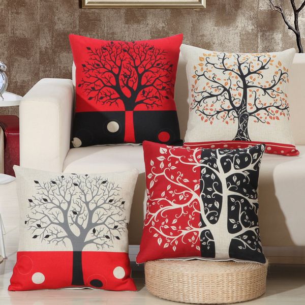 black red tree pattern cotton linen throw pillow cushion cover home decoration sofa bed decor decorative pillowcase 40136
black red tree pattern cotton linen throw pillow cushion cover home decoration sofa bed decor decorative pillowcase 40136